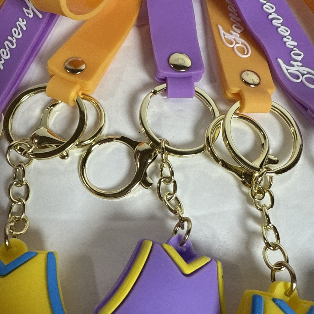 Adidas Sports‎ Jersey Keychains 8" Purple/Yellow Forever Sports 12 Total - Picture 3 of 5